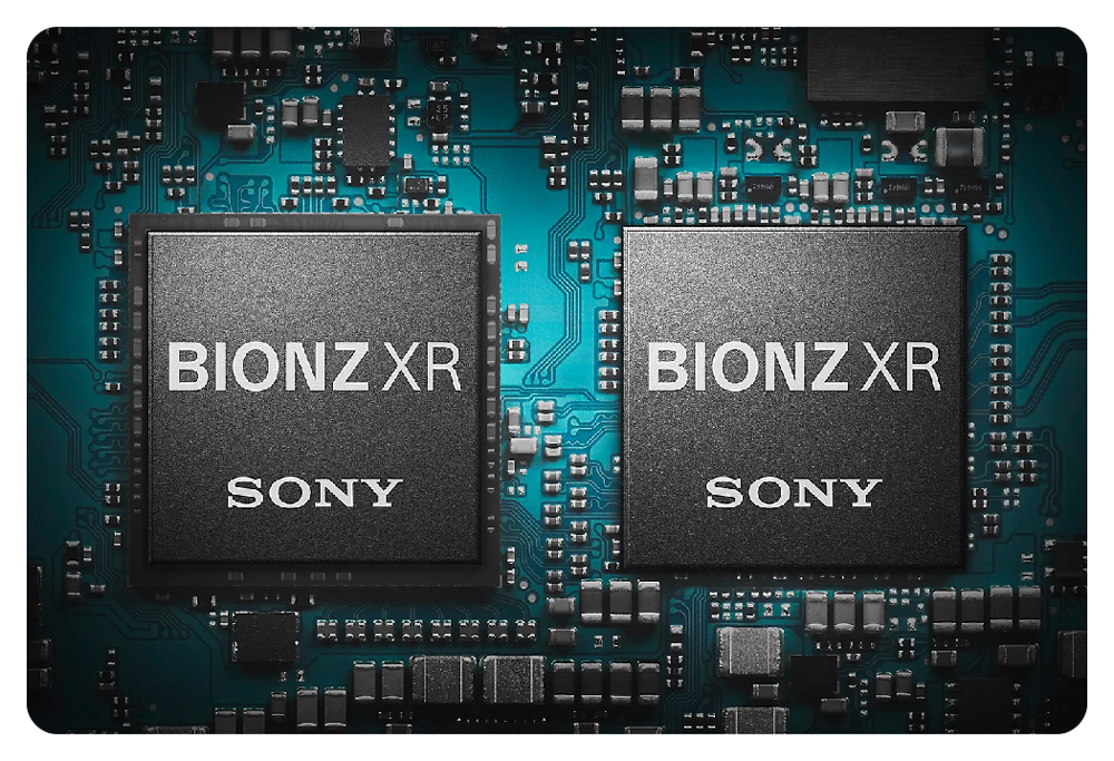 Sony BIONZ XR Image processor chips on circuit board